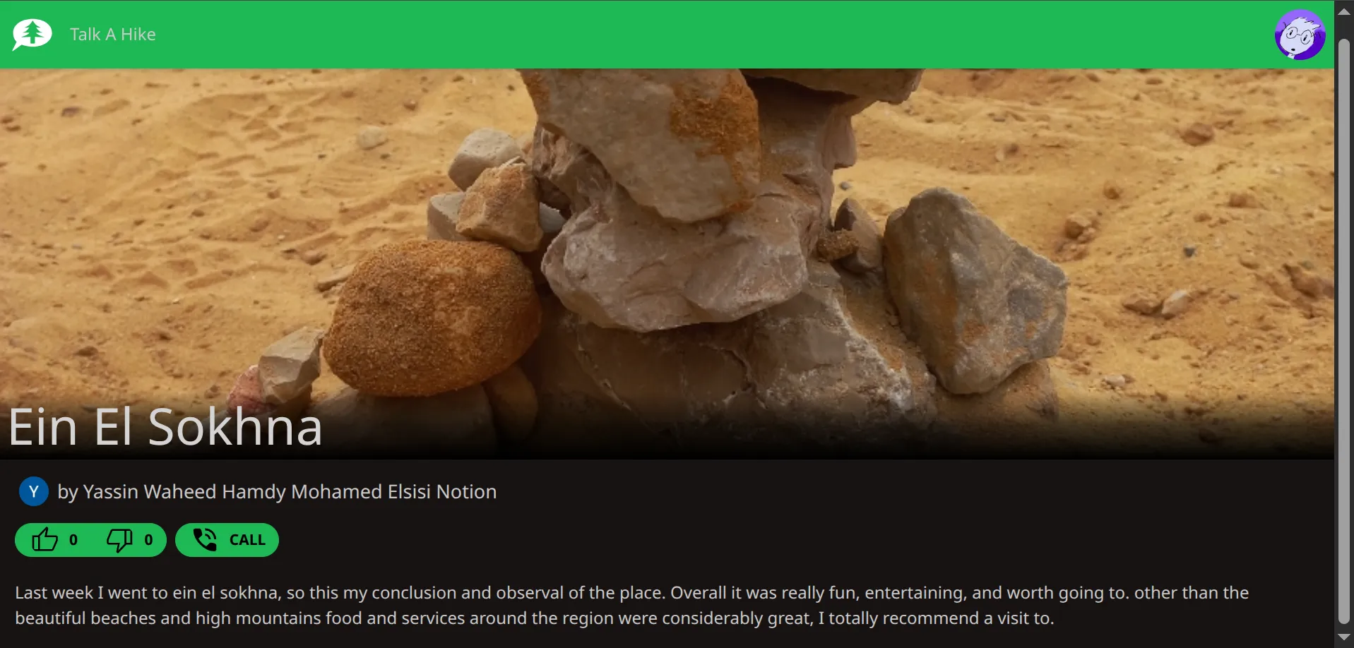 talk a hike showcase image