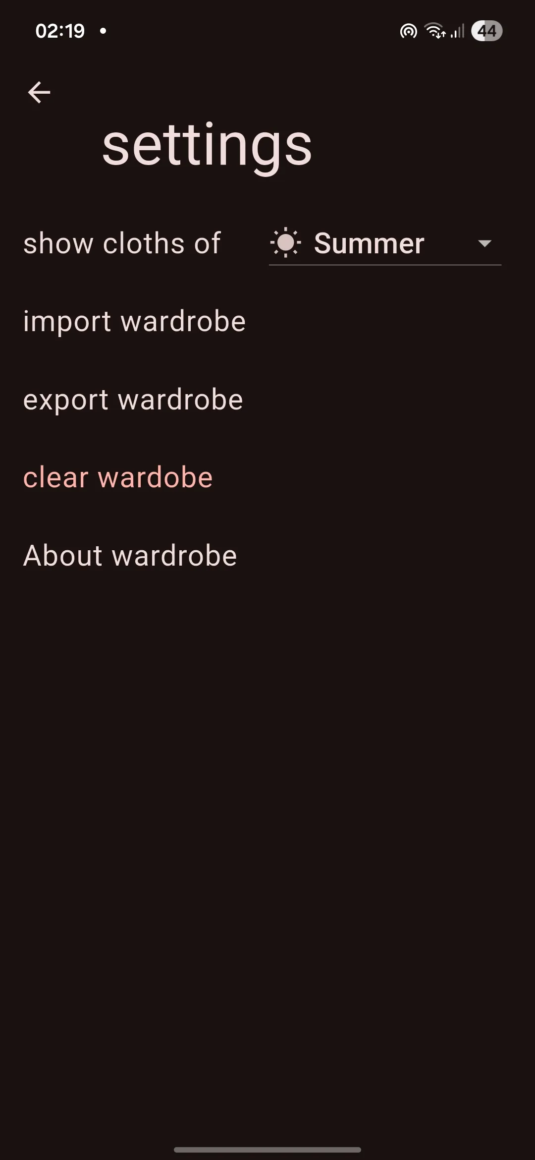 wardrobe showcase image